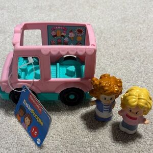 Fisher-Price Little People Pink and Blue Ice Cream Van